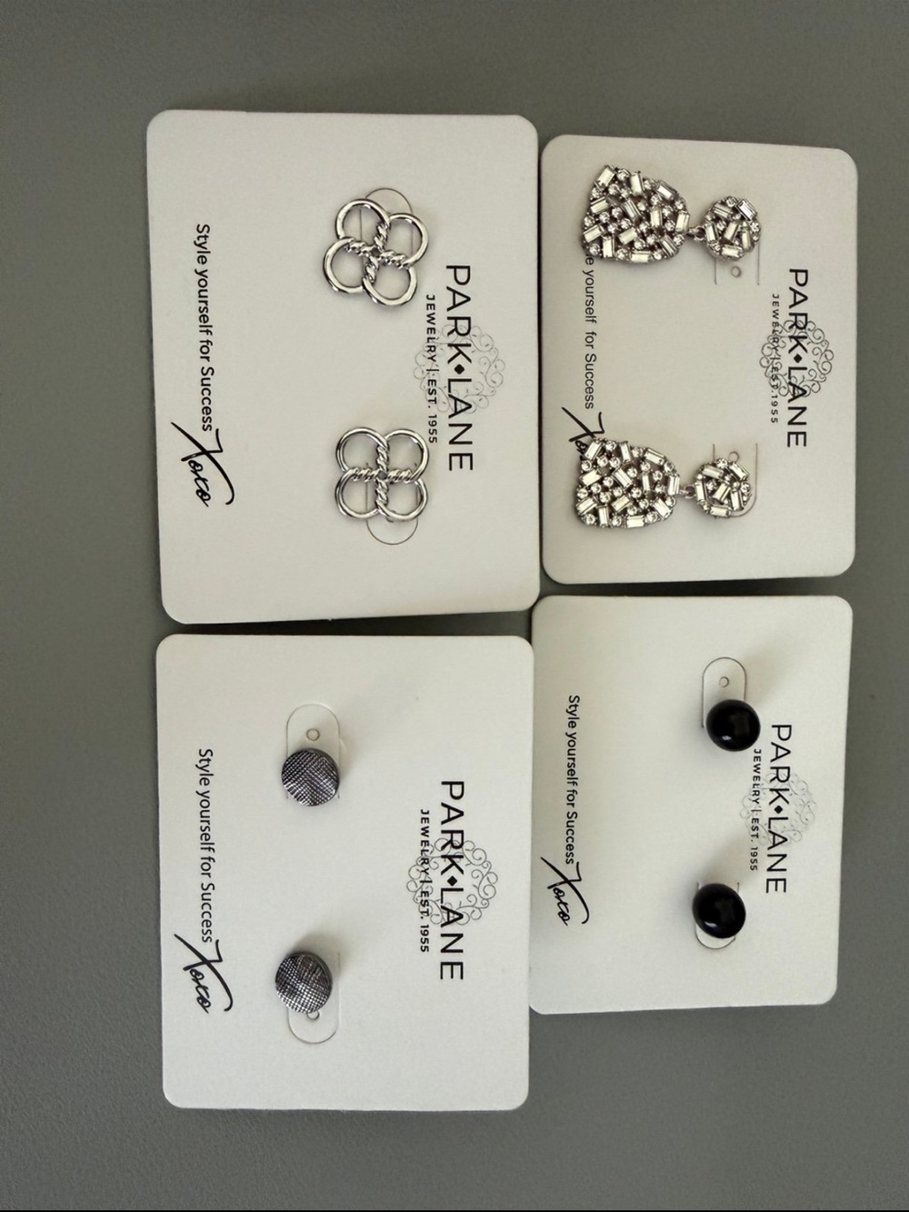 Park Lane Earring Lot, Silver and Hematite